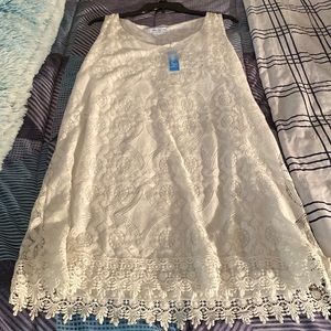 Gorgeous white sheath dress brand new with tags